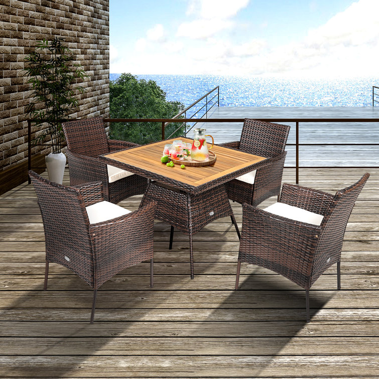 Kyrie stacking patio 2024 dining chair